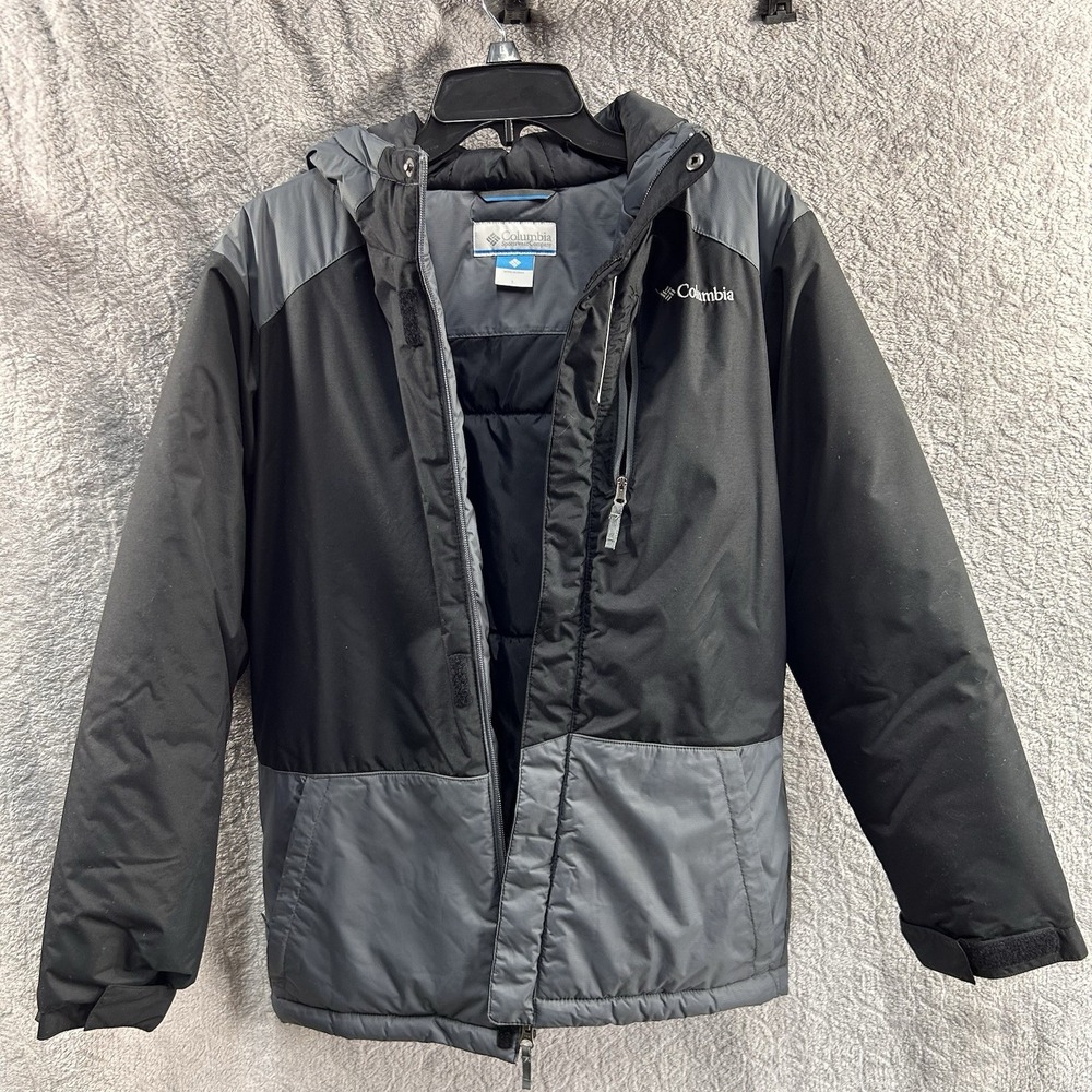 Columbia‎ Boy's Lightning Lift Waterproof Insulated Jacket Black/Grey-Size Large - Picture 5 of 11